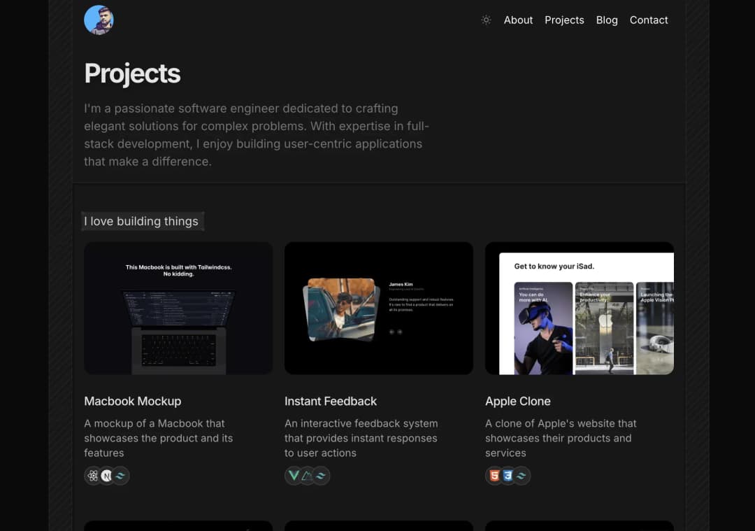 Minimal Portfolio Template