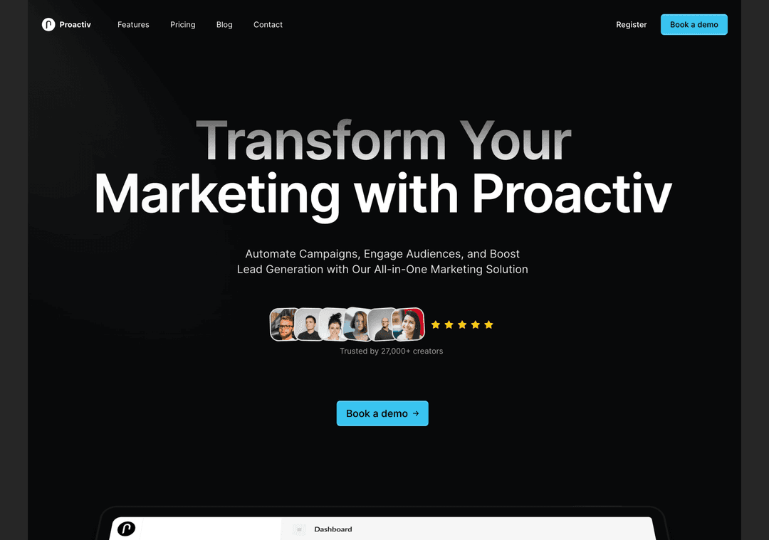 Proactiv Marketing Template