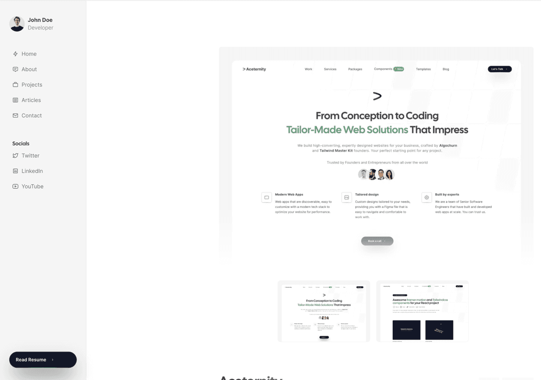 Sidefolio Portfolio Template